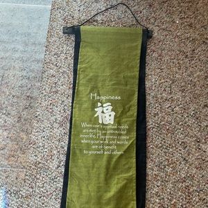 Asian luck canvas sign